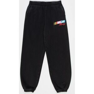 New Kids Tillys NASCAR Racing Jogger Sweatpants Black Size Medium